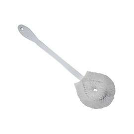 Quickie Deluxe 301 Toilet Bowl Brush, Comfort-Grip White Nylon Fiber White Bristle