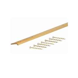 M-D 79038 Tile Edge, 36 in L, Vinyl, Satin Brass