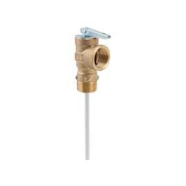 Watts 100XL-150 Relief Valve, 3/4 in MNPT x FNPT, 150 psi Operating, Brass