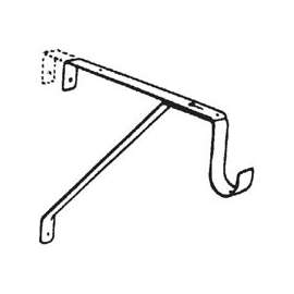 Knape & Vogt RP-0043-WT Adjustable Shelf/Rod Bracket, 150 lb Weight Capacity