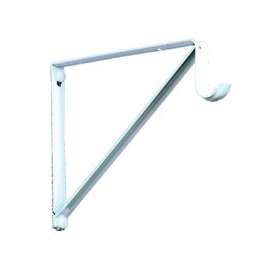 Knape & Vogt RP-0044-BWT Non-Adjustable Shelf/Rod Bracket, 150 lb Weight Capacity