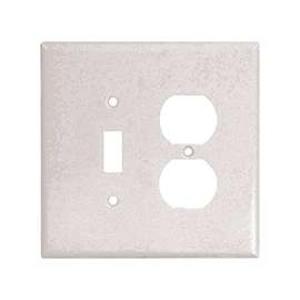 Eaton Wiring Devices 2148W-BOX Combination, Oversize Wallplate, 2-Gang, Thermoset, White