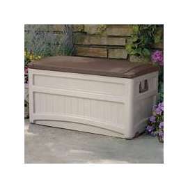 Suncast DB8000B Deck Box, 73 gal Weight Capacity, Resin, Light Taupe