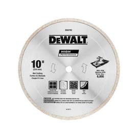 DeWALT DW4792 Tile Blade, 10 in Dia