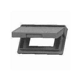 Eaton Wiring Devices S3966 Cover, 7 in L, 4-1/2 in W, Rectangular, Thermoplastic, For Decorator or GFCI