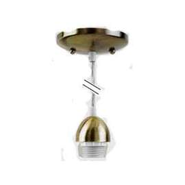 Westinghouse 7028700 Mini Pendant Light Fixture, 60 W Lamp, Incandescent Lamp, Antique Brass Fixture