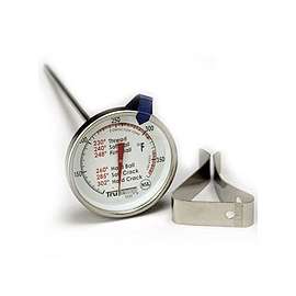 TAYLOR 3505 Multi-Use Candy/Deep Fry Thermometer, -40 to 450 deg F, Analog Display