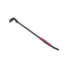 Crescent CODE RED DB30X Pry Bar, Flat End, Nail Slot Tip, Comfort-Grip Handle