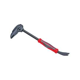 Crescent CODE RED DB16 Pry Bar, Nail Puller Slots Tip, Comfort-Grip Handle, Polished