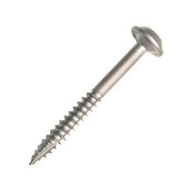 Kreg SML-F125 - 100 Self-Tapping Pocket-Hole Screw, #7 Thread, Fine, #2 Drive, Type 17 Auger Point