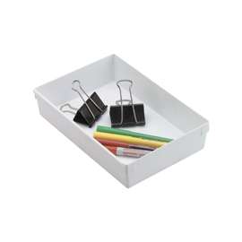 Rubbermaid 2916RDWHT Drawer Organizer, Plastic-Drawer, White