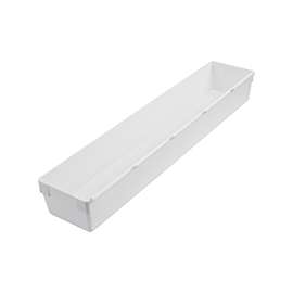 Rubbermaid 2917RDWHT Drawer Organizer, Plastic-Drawer, White