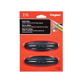 Legrand Wiremold CM81 Cable Clip, Black