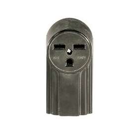 Eaton Cooper Wiring WD1232 Power Receptacle, 30 A, Black