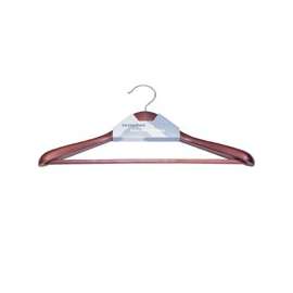 Simple Spaces Hanger Suit, Wood, Mahogany, Non-slip