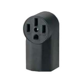 Eaton Cooper Wiring 1212 Power Receptacle, 50 A, Black