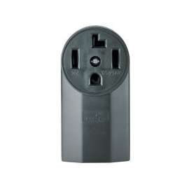 Eaton Cooper Wiring 1225 Power Receptacle, 30 A, Black
