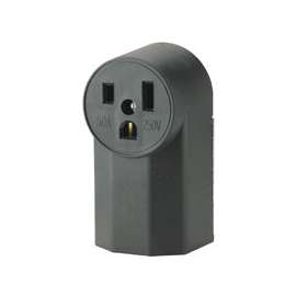 Eaton Cooper Wiring 1252 Power Receptacle, 50 A, Black