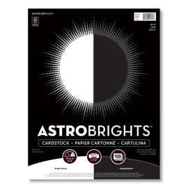 Color Cardstock - "Basic" Assortment, 65 lb Cover Weight, 8.5 x 11, Assorted Basic Colors, 100/Pack