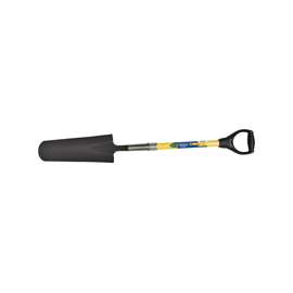AMES 2531900 Drain Spade, 16 in L x 8-1/8 in W Blade, Fiberglass Handle
