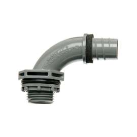 Carlon LN20DA-CTN Liquidtight Conduit Elbow, Threaded, Gray