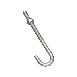 National Hardware 2195BC Series 232926 J-Bolt, 5/16 in Thread, 3 in L Thread, Steel, Zinc