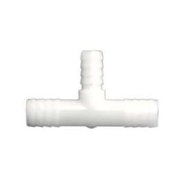 Anderson Metals 53725-0806 Reducing Union Tee, 1/2 x 1/2 x 3/8 in Barb, Nylon