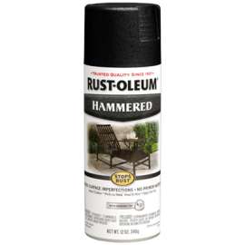 12OZ BLK Hammered Paint