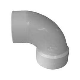 GENOVA 700 Series 72936 Street Pipe Elbow, 3 in Hub Spigot, 90 deg