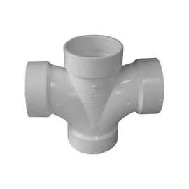 GENOVA 73520 Sanitary Tee, 2 in Hub, 2 in Hub, 2 in Hub