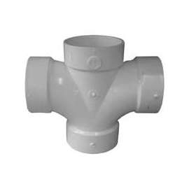 GENOVA 73540 Sanitary Tee, 4 in Hub, 4 in Hub, 4 in Hub