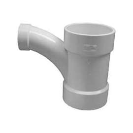 GENOVA 72542 Pipe Tee-Wye, 4 in Hub, 4 in, 2 in