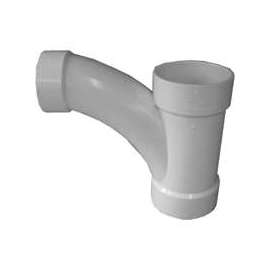 GENOVA 72543 Pipe Tee-Wye, 4 in Hub, 4 in, 3 in