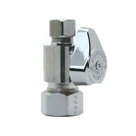 BrassCraft G2CR14X CD Stop Valve, 1/2 x 3/8 in Compression, Brass, Chrome