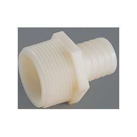 Anderson Metals 53748-0612 Hose Adapter, 3/8 in Barb, 3/8 in MGH, Nylon