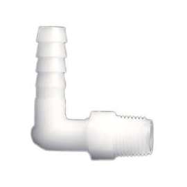 Anderson Metals 53720-0402 Hose Elbow, 1/4 in Barb, 1/8 in MPT, Nylon