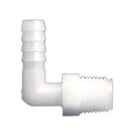 Anderson Metals 53720-0504 Hose Elbow, 5/16 in Barb, 1/4 in MPT, Nylon