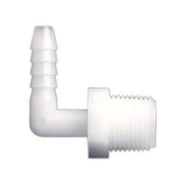Anderson Metals 53720-0406 Hose Elbow, 1/4 in Barb, 3/8 in MPT, Nylon