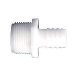 Anderson Metals 53701-1216 Connector, 1 x 3/4 in MIP x Barb, 150 psi, Nylon