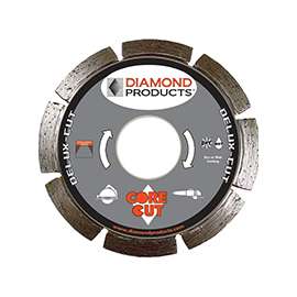 Diamond Products 22783 Circular Saw Blade, 6 in Dia, 7/8 in Arbor, Diamond