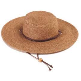 DK BRN Wide Brim Hat