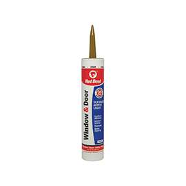 Red Devil 084630 Siliconized Acrylic Caulk, Cedar, 10.1 fl-oz Cartridge