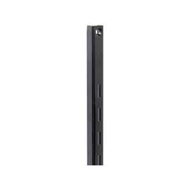 Knape & Vogt 80 Series 80 BLK 36 Classic, Single-Slot Shelf Standard, 320 lb Weight Capacity, Wall Mounting, 16 ga
