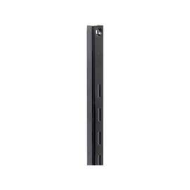 Knape & Vogt 80 Series 80 BLK 48 Classic, Single-Slot Shelf Standard, 320 lb Weight Capacity, Wall Mounting, 16 ga