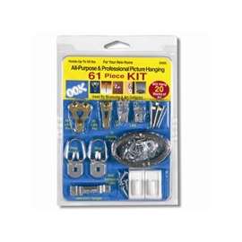 OOK 50900 Picture Hanging Kit, 10 to 30 lb Weight Capacity, Steel, Zinc