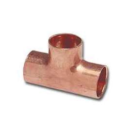 EPC 111R Series 32974 Pipe Reducing Tee, 2 x 2 in Run, 1-1/2 in Branch, Sweat x Sweat Run Connection