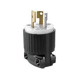 Eaton Wiring Devices WD4720 Twistlock Electrical Plug, 125 V, 15 A, Thermoplastic