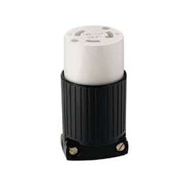 Eaton Wiring Devices L530C Polarized, Safety Grip, Twistlock Electrical Connector, 125/250 V, 30 A, Thermoplastic