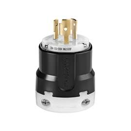 Eaton Wiring Devices AHL1020P Twistlock Electrical Plug, 125/250 V, 20 A, Nylon
