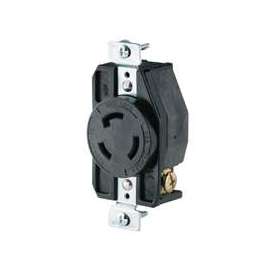 Eaton Wiring Devices AHL/CWL1020R Single Receptacle, 20 A, Black